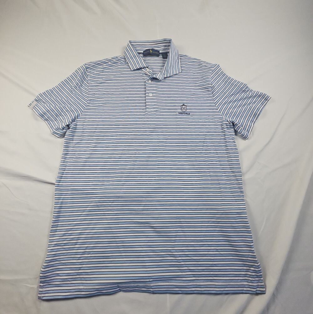 Deep Dale Golf Course Large Striped Short Sleeve Golf Polo by Ralph Lauren